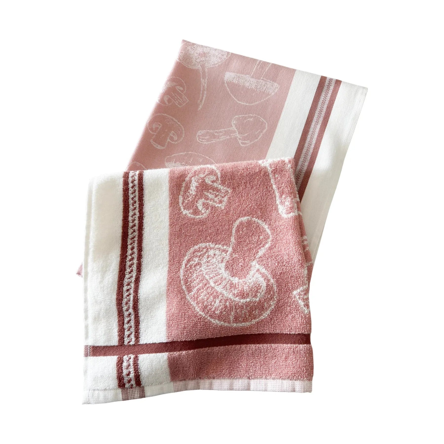 Mushroom Red Kitchen Towels - Zinnias Gift Boutique
