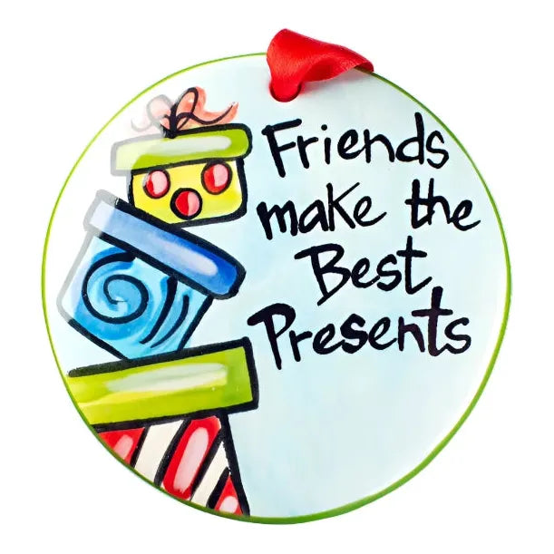 Hand‑Painted Ceramic Ornament - Zinnias Gift Boutique