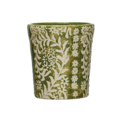 7 oz. Stoneware Cup - Zinnias Gift Boutique