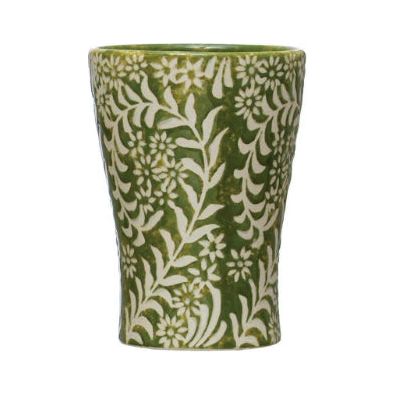 7 oz. Stoneware Cup - Zinnias Gift Boutique