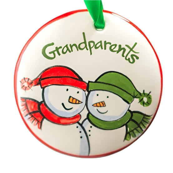 Hand‑Painted Ceramic Ornament - Zinnias Gift Boutique