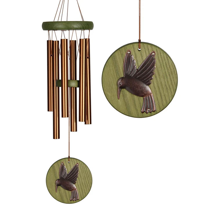 Habitats Chime Green Hummingbird - Zinnias Gift Boutique