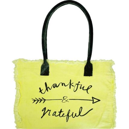 Recycled colorful Canvas Tote - Zinnias Gift Boutique