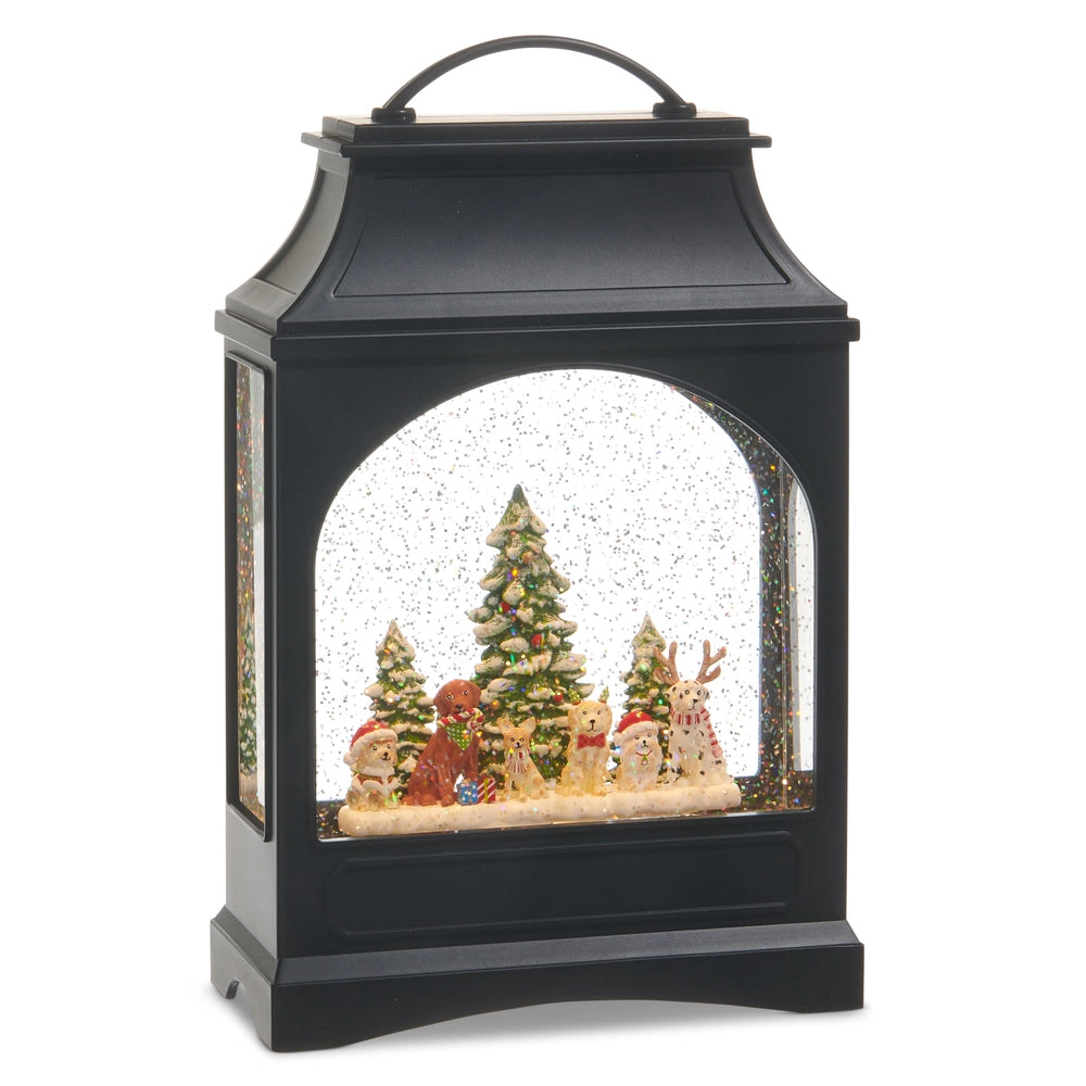 Santa's Best Friend Lighted Water Lantern - Zinnias Gift Boutique