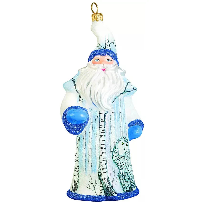 Hand Crafted Painted Glitterazzi Santa - Zinnias Gift Boutique