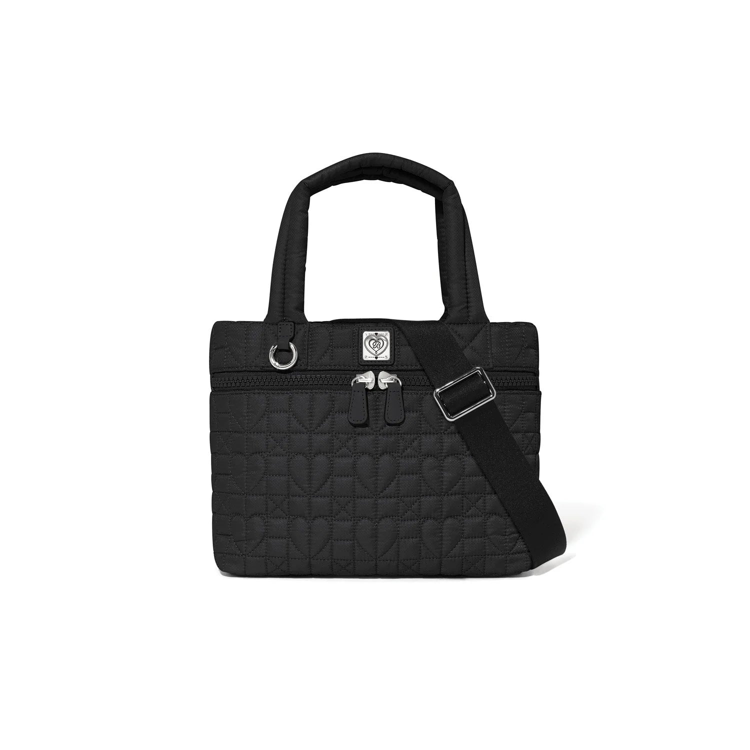 Brighton Adrienne small tote bag with leather handles and spacious interior, showcasing a stylish and practical design.
