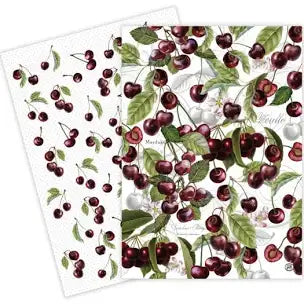 Dark Cherry Kitchen Towel Set - Zinnias Gift Boutique
