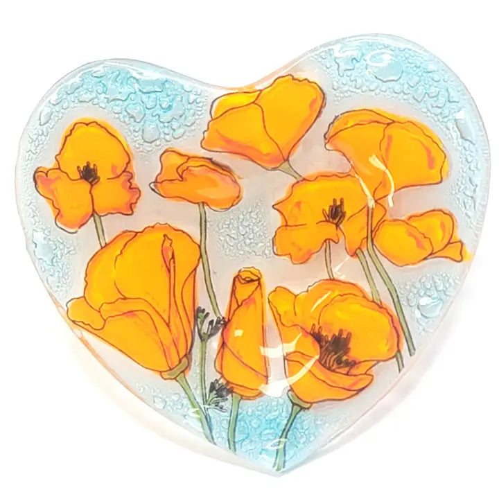 Fused glass trinket dish - Zinnias Gift Boutique