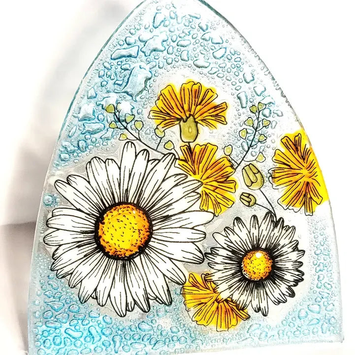 Fused glass nightlight - Zinnias Gift Boutique