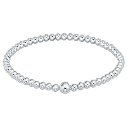 Classic Sterling 4mm Bead Bangle - Zinnias Gift Boutique