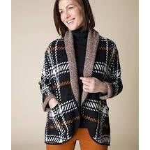 Cozy Cabin Knit Pattern Cardigan - Zinnias Gift Boutique