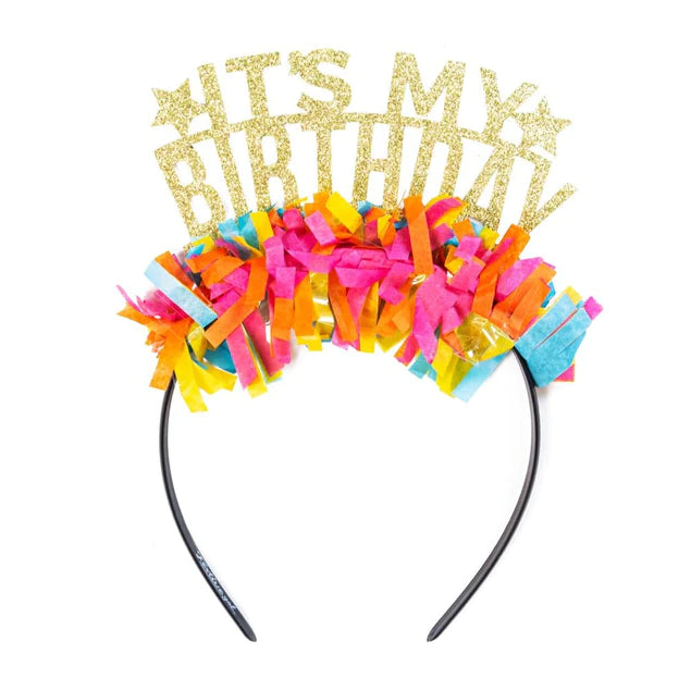 It&#39;s My Birthday Crown - Gold/Multi - Zinnias Gift Boutique
