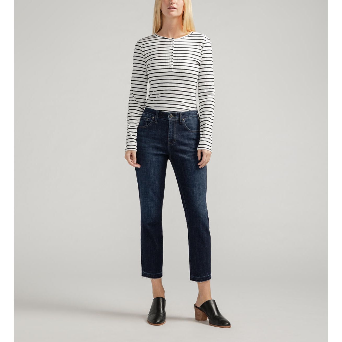 Carter Girlfriend Mid Rise - Palais Blue - Zinnias Gift Boutique