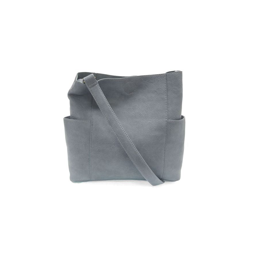 Kayleigh Side Pocket Bucket Bag - Zinnias Gift Boutique