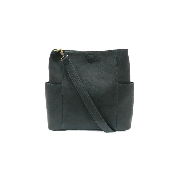 Kayleigh Side Pocket Bucket Bag - Zinnias Gift Boutique