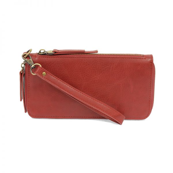 Chloe Zip Around Wallet Wristlet Scarlet - Zinnias Gift Boutique