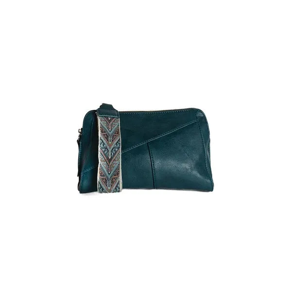 Gigi Crossbody with Woven Wrist Strap - Zinnias Gift Boutique