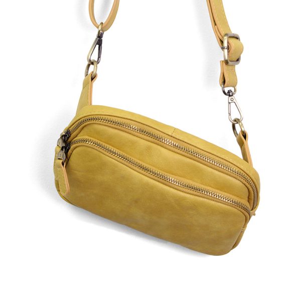 Kylie Double Zip Sling Belt Bag - Zinnias Gift Boutique