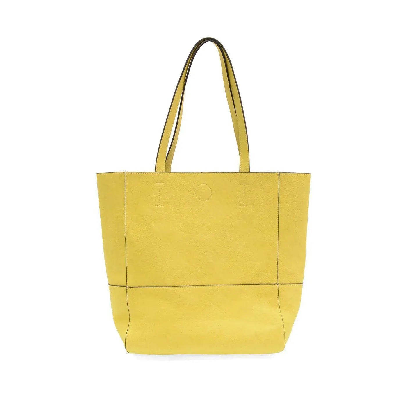 JoySusan Faith Raw Edge Tote Purse with natural leather finish and raw edge design, carrying handle and spacious interior.
