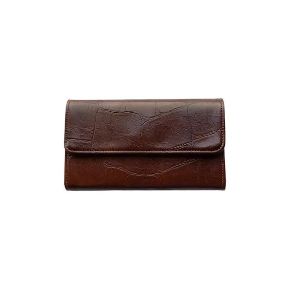 Faux Croc Marnie Mini Tri-fold Wallet - Zinnias Gift Boutique