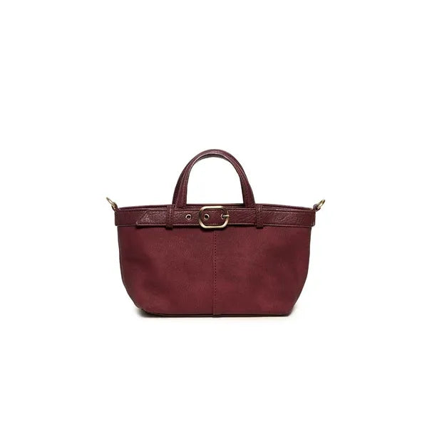 Aspyn Small Belted Sueded Tote Crossbody
