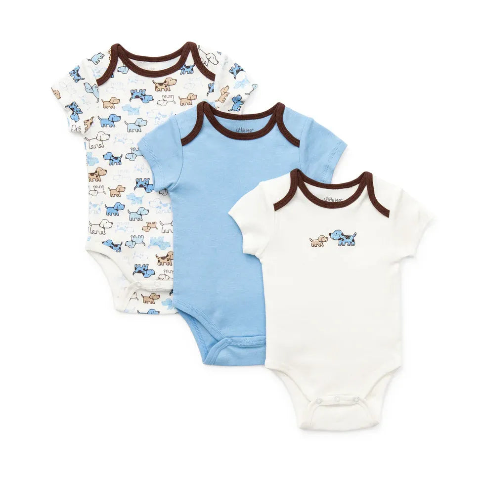 Cute Puppies 3pk Bodysuit - Zinnias Gift Boutique
