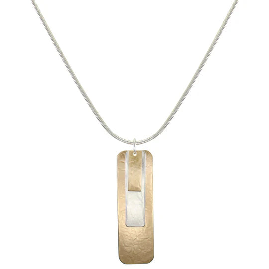 Layered Rectangles Necklace - Zinnias Gift Boutique