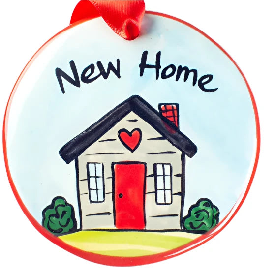 Hand‑Painted Ceramic Ornament - Zinnias Gift Boutique