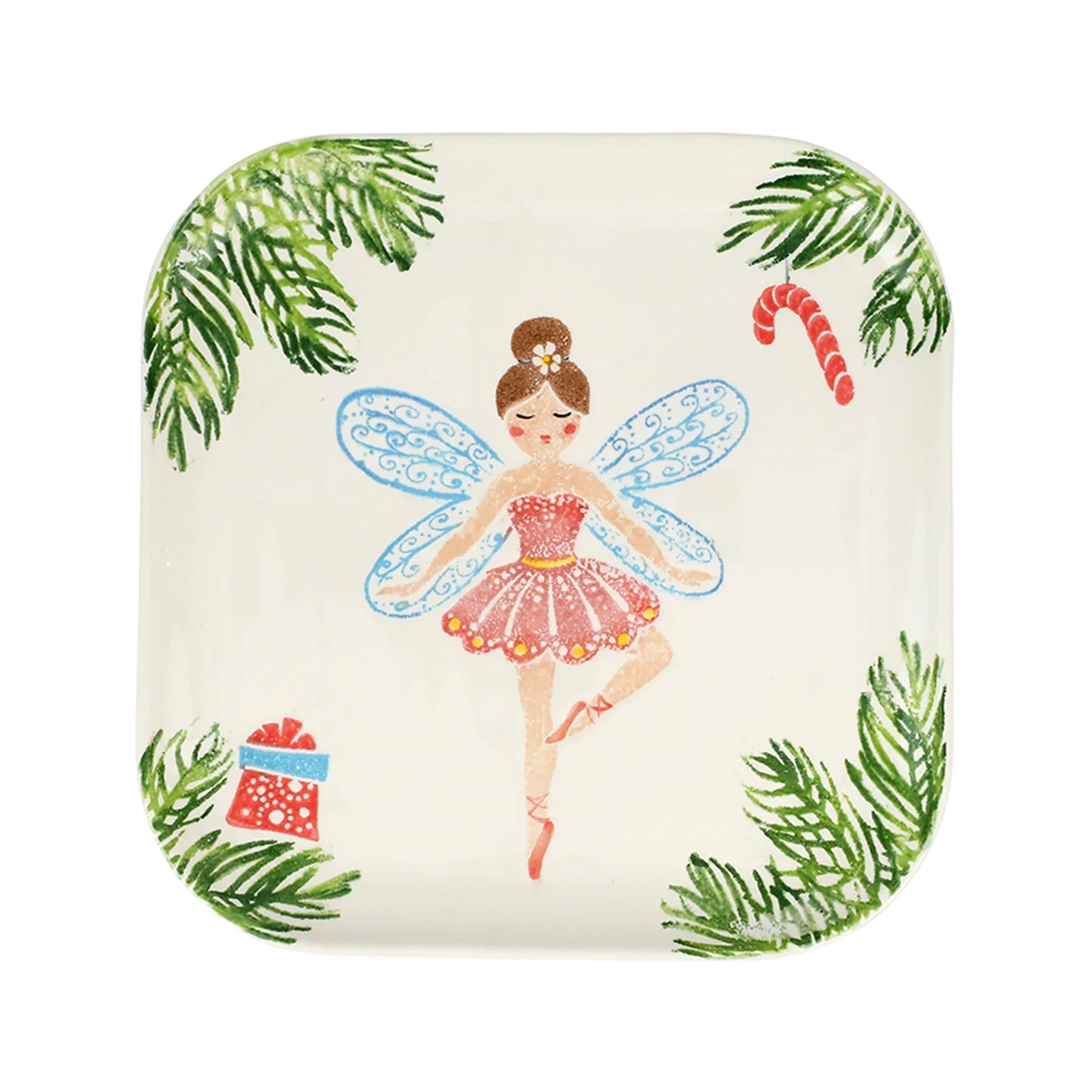 Nutcracker Sugar Plum Fairy Square Platter - Zinnias Gift Boutique