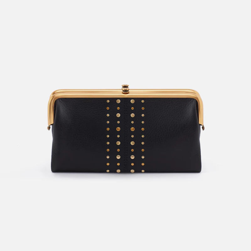 Lauren Clutch-Wallet Black Embellished - Zinnias Gift Boutique