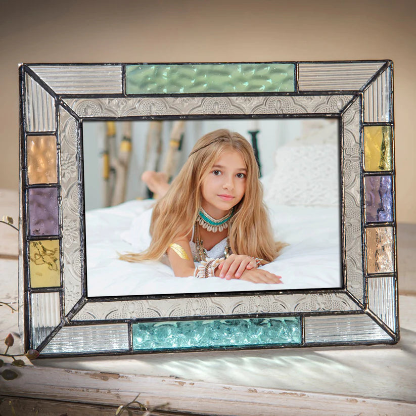 Stained Glass Picture Frame - Zinnias Gift Boutique
