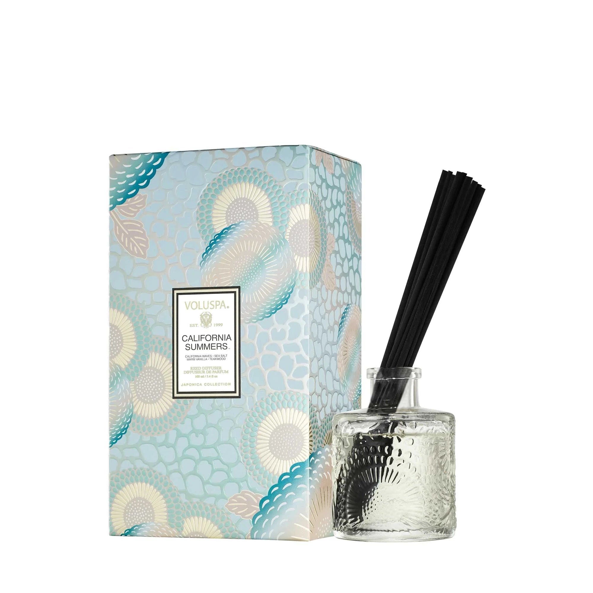 California Summer Reed Diffuser - Zinnias Gift Boutique