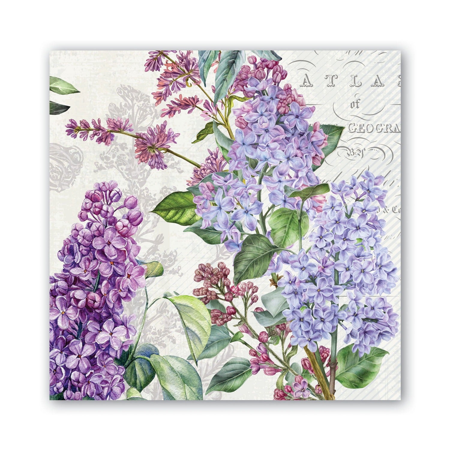French Lilac Luncheon Napkin - Zinnias Gift Boutique