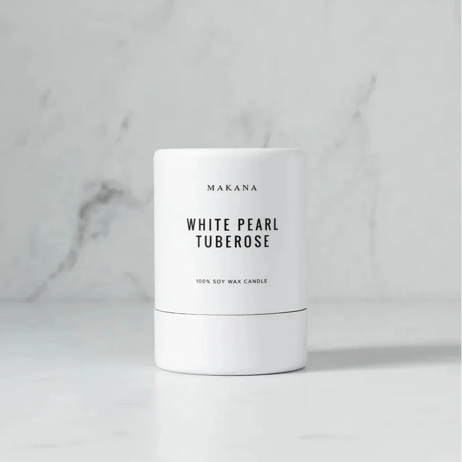 White Pearl Tuberose - Petite Candle - Zinnias Gift Boutique