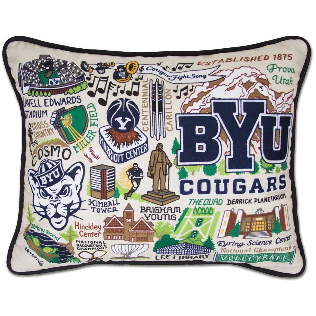 Handcrafted Collegiate Pillow - Zinnias Gift Boutique