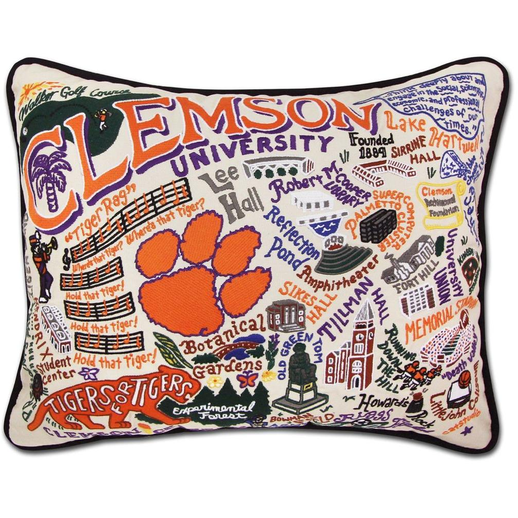 Handcrafted Collegiate Pillow - Zinnias Gift Boutique