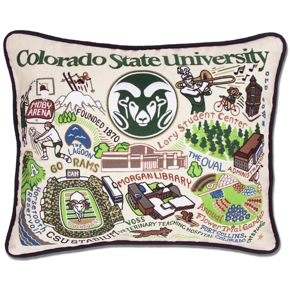 Handcrafted Collegiate Pillow - Zinnias Gift Boutique