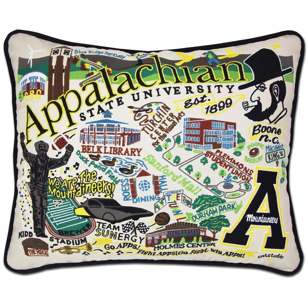 Handcrafted Collegiate Pillow - Zinnias Gift Boutique