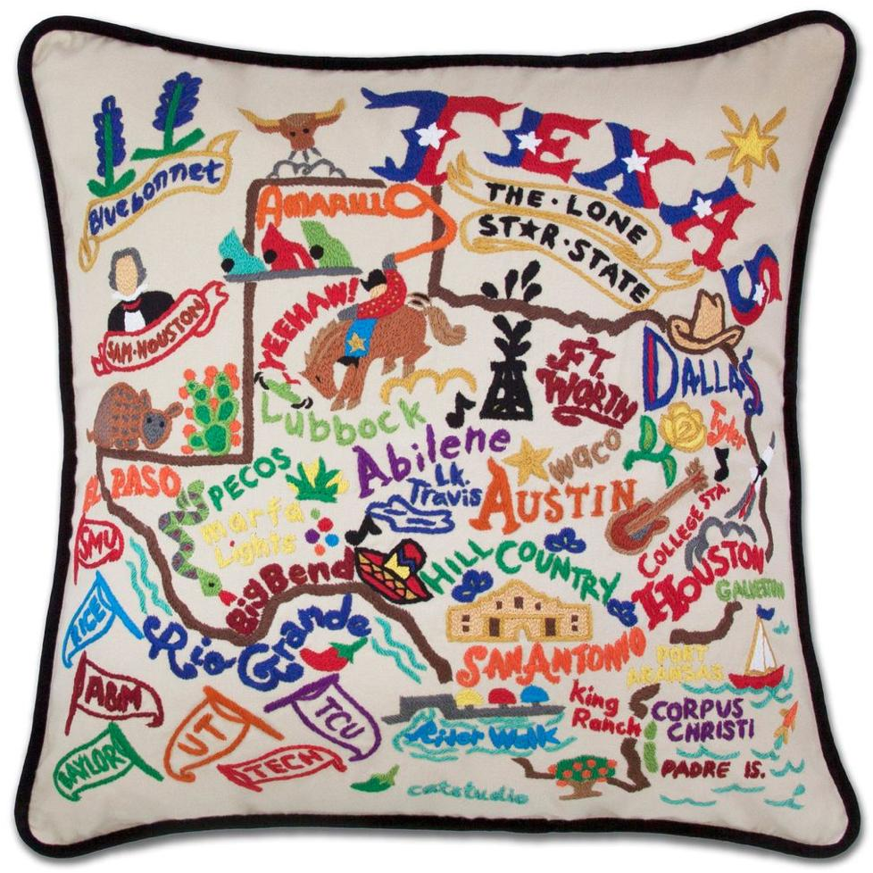 Geography Pillow - Zinnias Gift Boutique