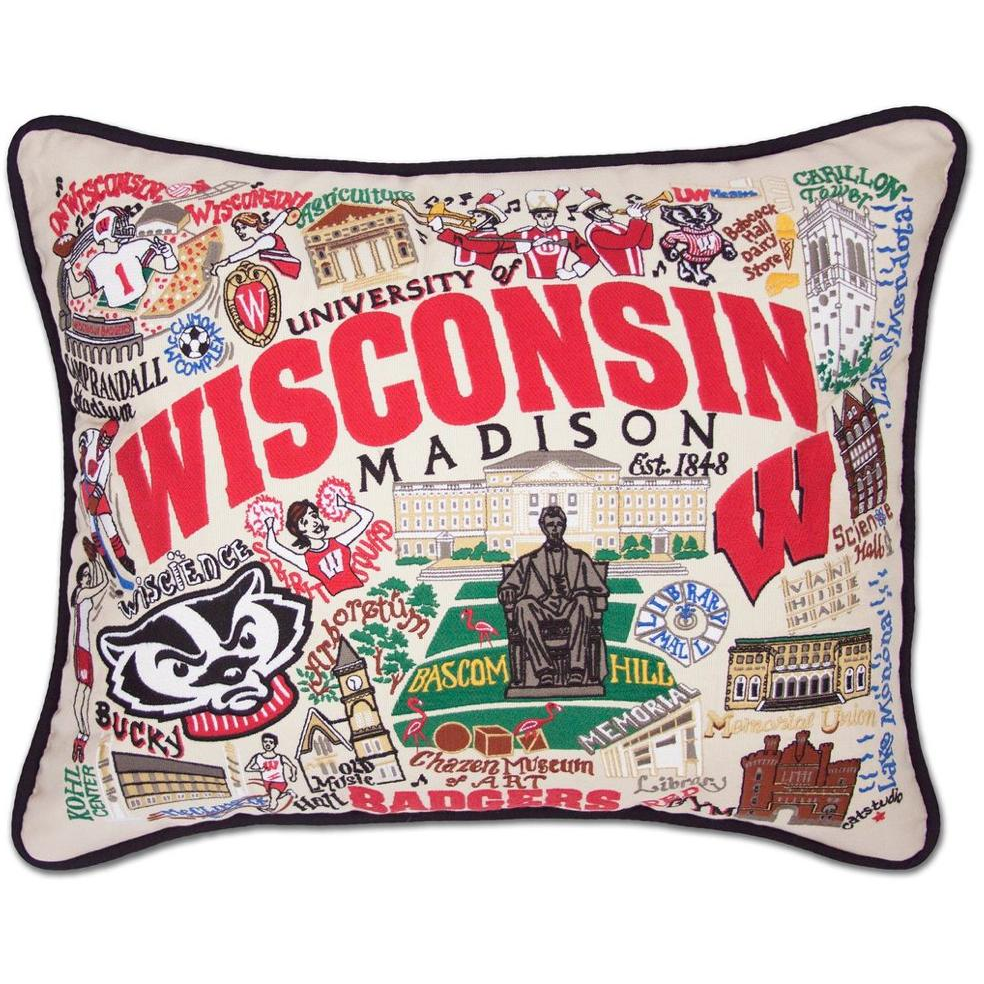 Handcrafted Collegiate Pillow - Zinnias Gift Boutique