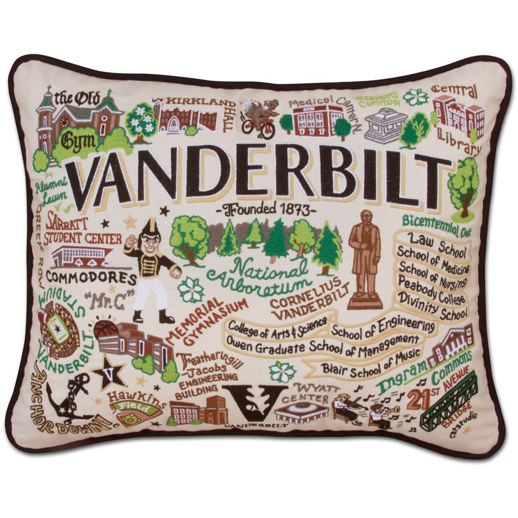 Handcrafted Collegiate Pillow - Zinnias Gift Boutique