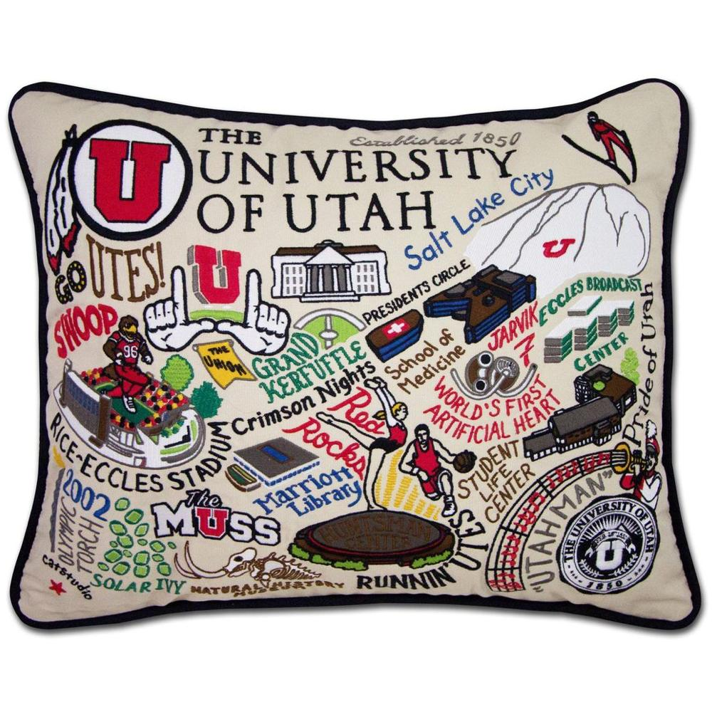 Handcrafted Collegiate Pillow - Zinnias Gift Boutique