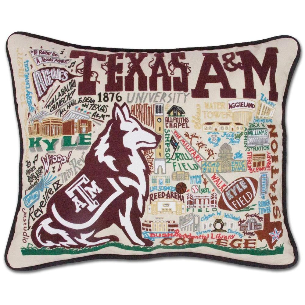 Handcrafted Collegiate Pillow - Zinnias Gift Boutique