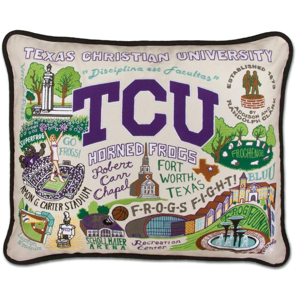 Handcrafted Collegiate Pillow - Zinnias Gift Boutique