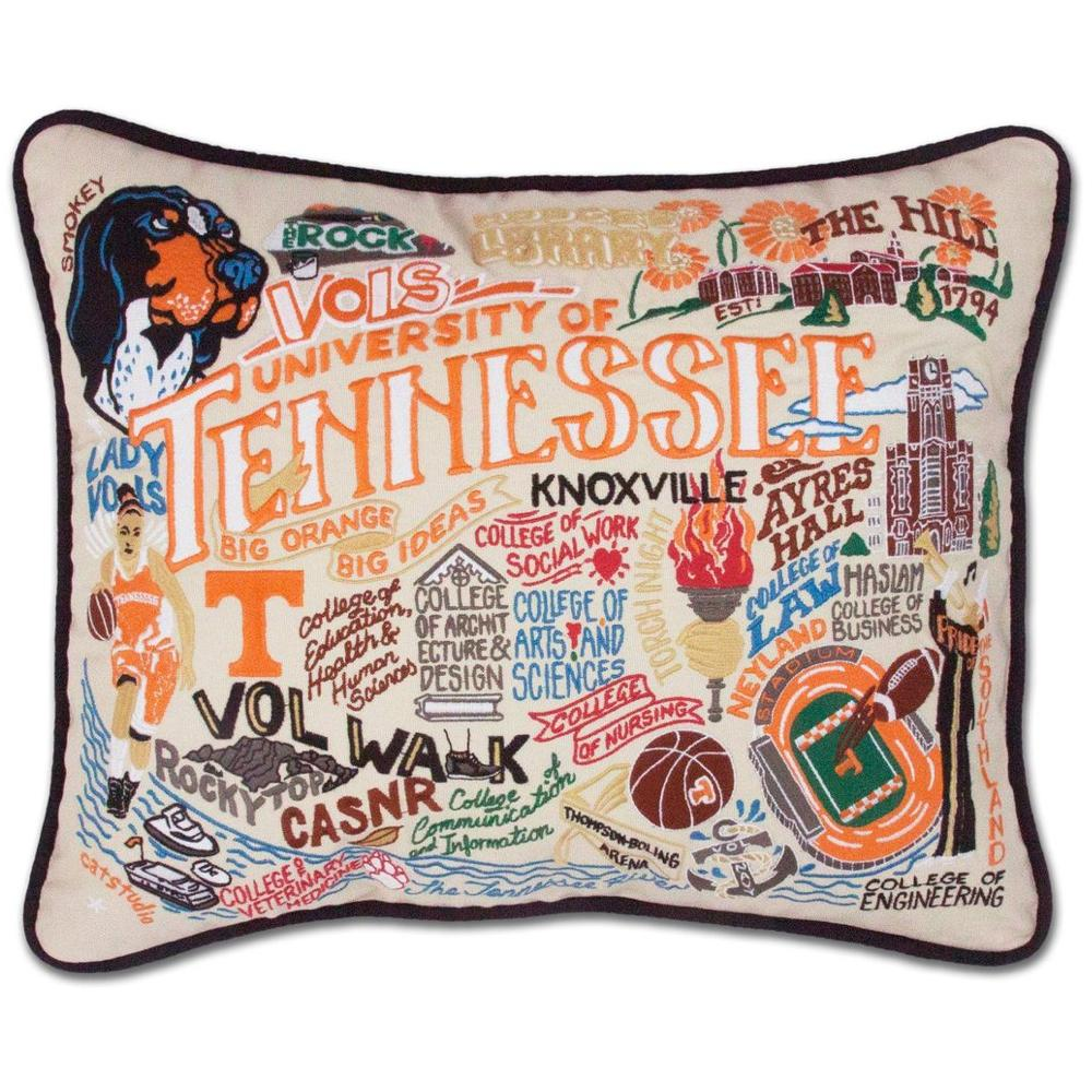 Handcrafted Collegiate Pillow - Zinnias Gift Boutique