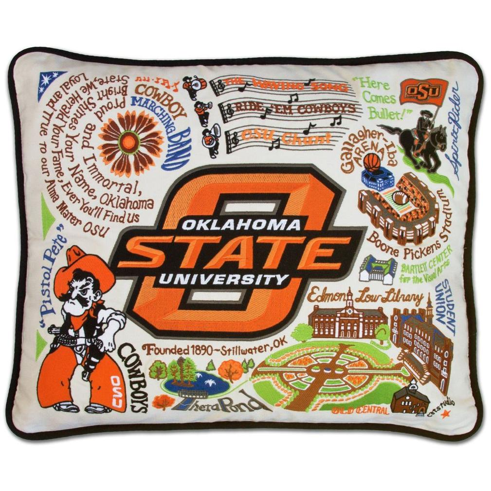 Handcrafted Collegiate Pillow - Zinnias Gift Boutique