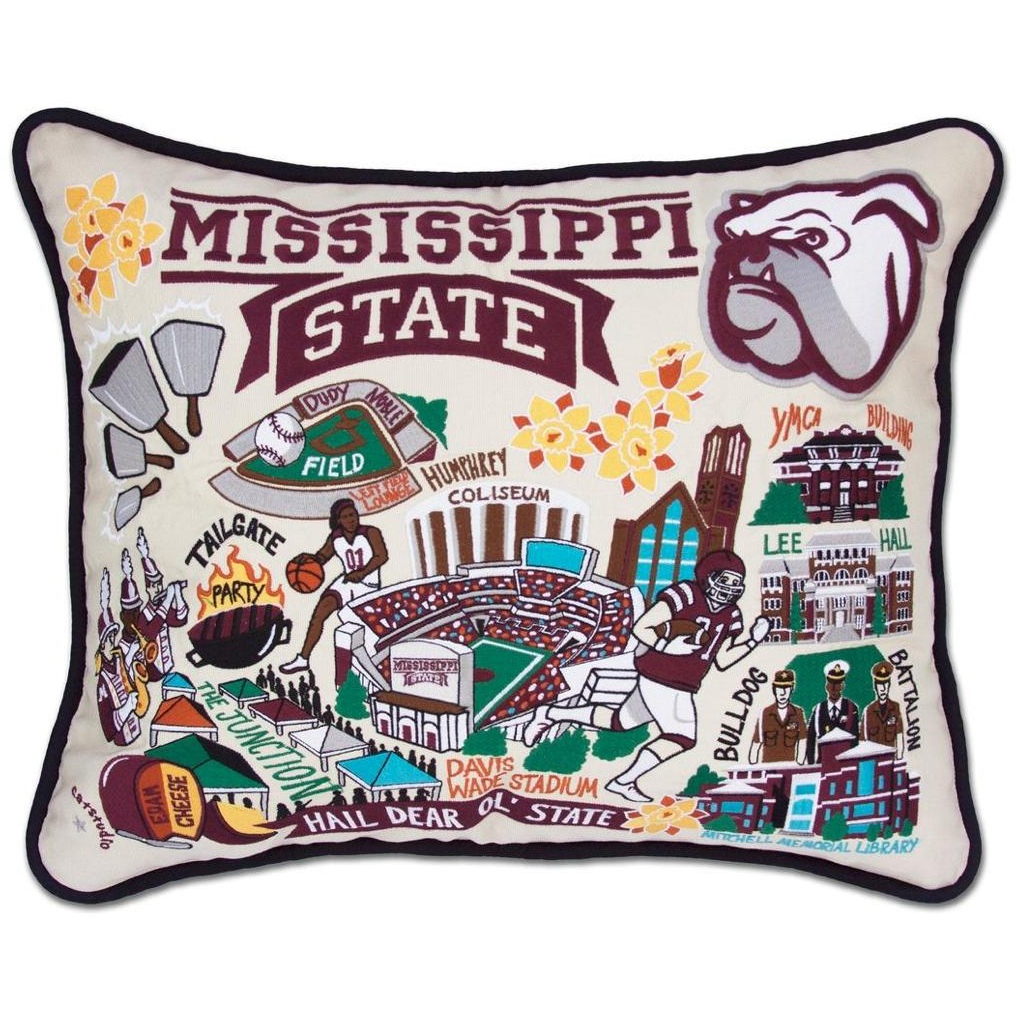 Handcrafted Collegiate Pillow - Zinnias Gift Boutique