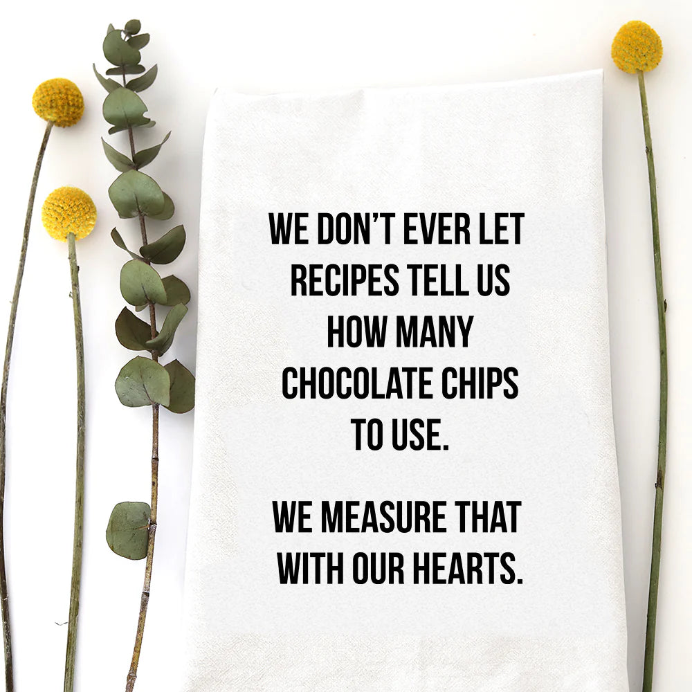 Chocolate chips tea towel - Zinnias Gift Boutique