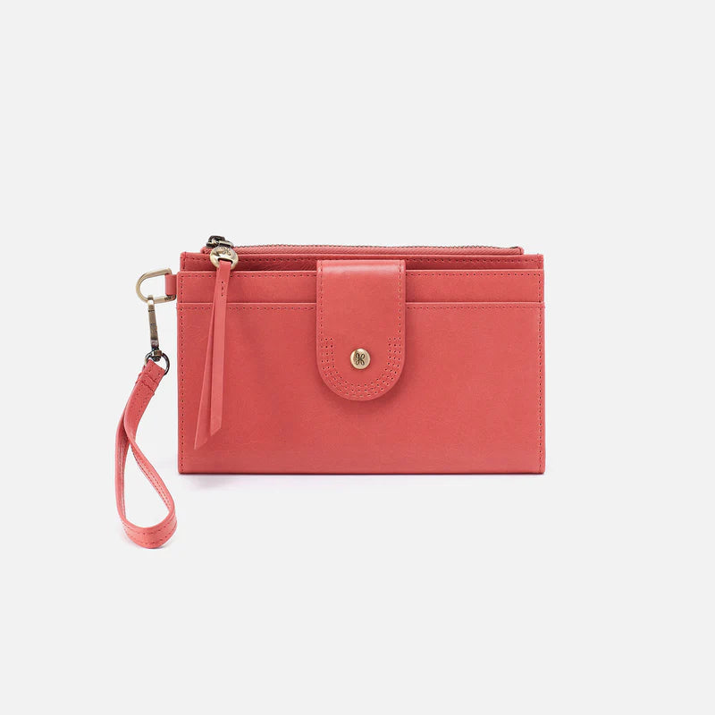 Kali Phone Wallet Cherry Blossom in Polished Leather - Zinnias Gift Boutique