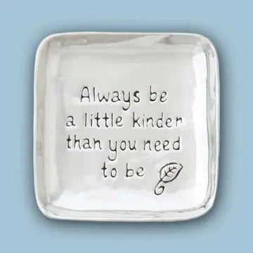 Large charm bowl by Basic Spirit featuring a decorative heart charm, ideal for jewelry or small accessories display.